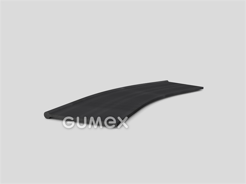 Gumový profil tvaru "I", 50x4,5/2mm, 50°ShA, EPDM, -40°C/+100°C, čierny